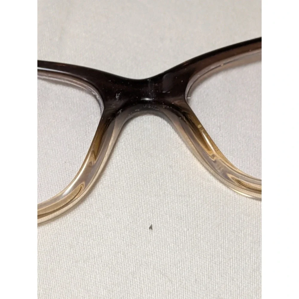 Coach Women's Eyeglasses HC6089 5400 Brown Green Clear Cat Eye 51-16-135